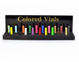 Vial Tray with Colored Vial Samples
